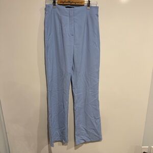 Abercrombie & Fitch Wide Leg Tailored Pant Blue